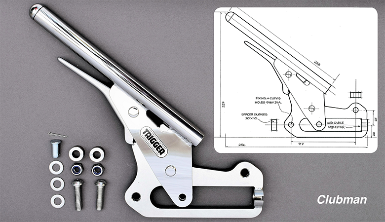 Trigger Handbrakes. Lister Bell, Ultima, Casarva, Blackjack, Lightweight