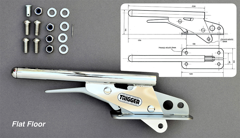 Trigger Handbrakes. Lister Bell, Ultima, Casarva, Blackjack, Lightweight
